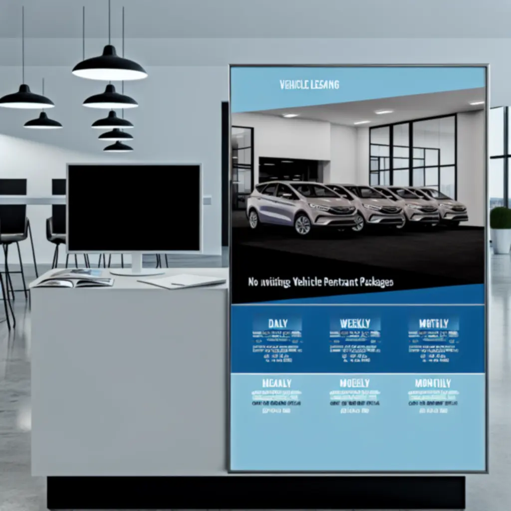 Selection of rental vehicles representing flexible hire plans