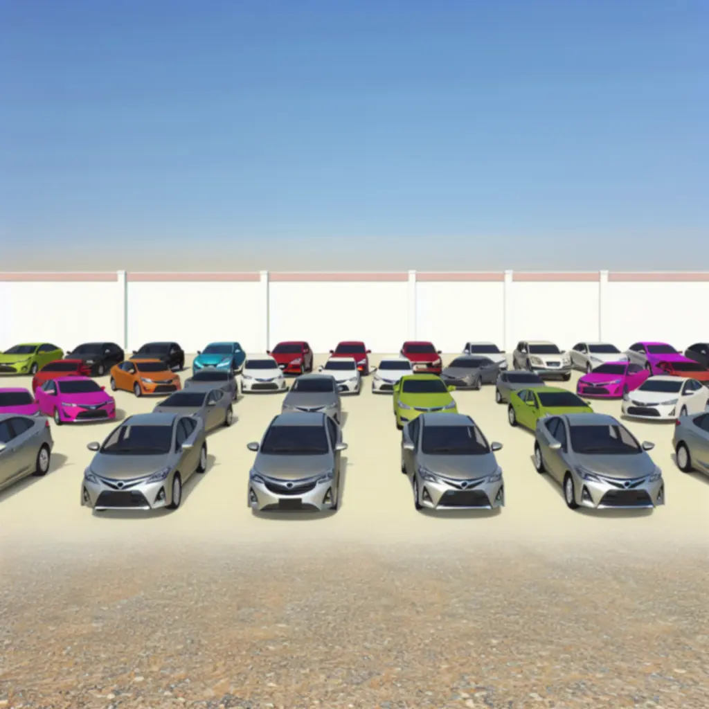 Selection of cars and light vans available for leasing
