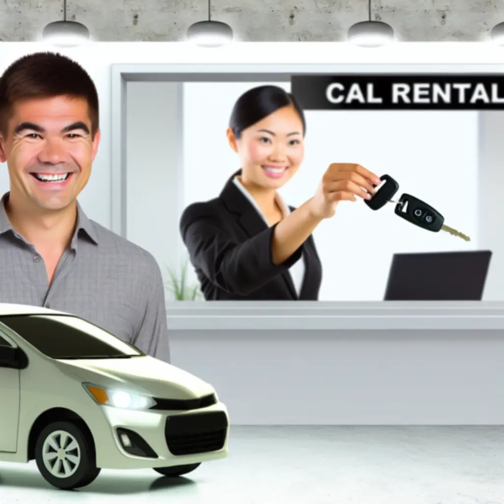 Modern rental car ready for short-term hire